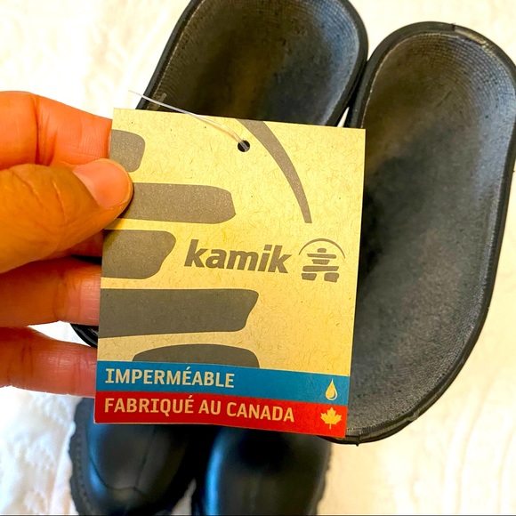 Kamik Kids Stomp Rain Boots- Black - Picture 9 of 9